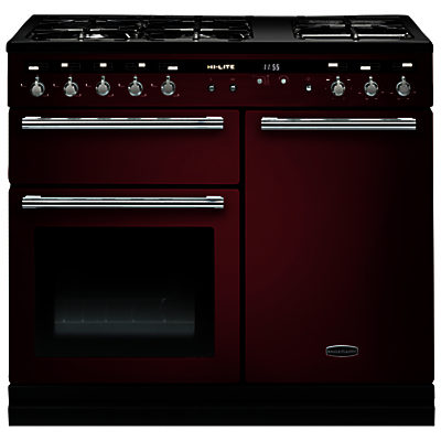 Rangemaster Hi-LITE 100 Dual Fuel Range Cooker Cranberry Rangemaster Hi-LITE 100 Dual Fuel Range Cooker Cranberry